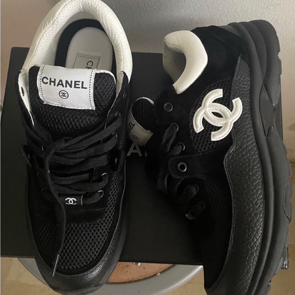 CHANEL Monochrome Athletic Sneakers